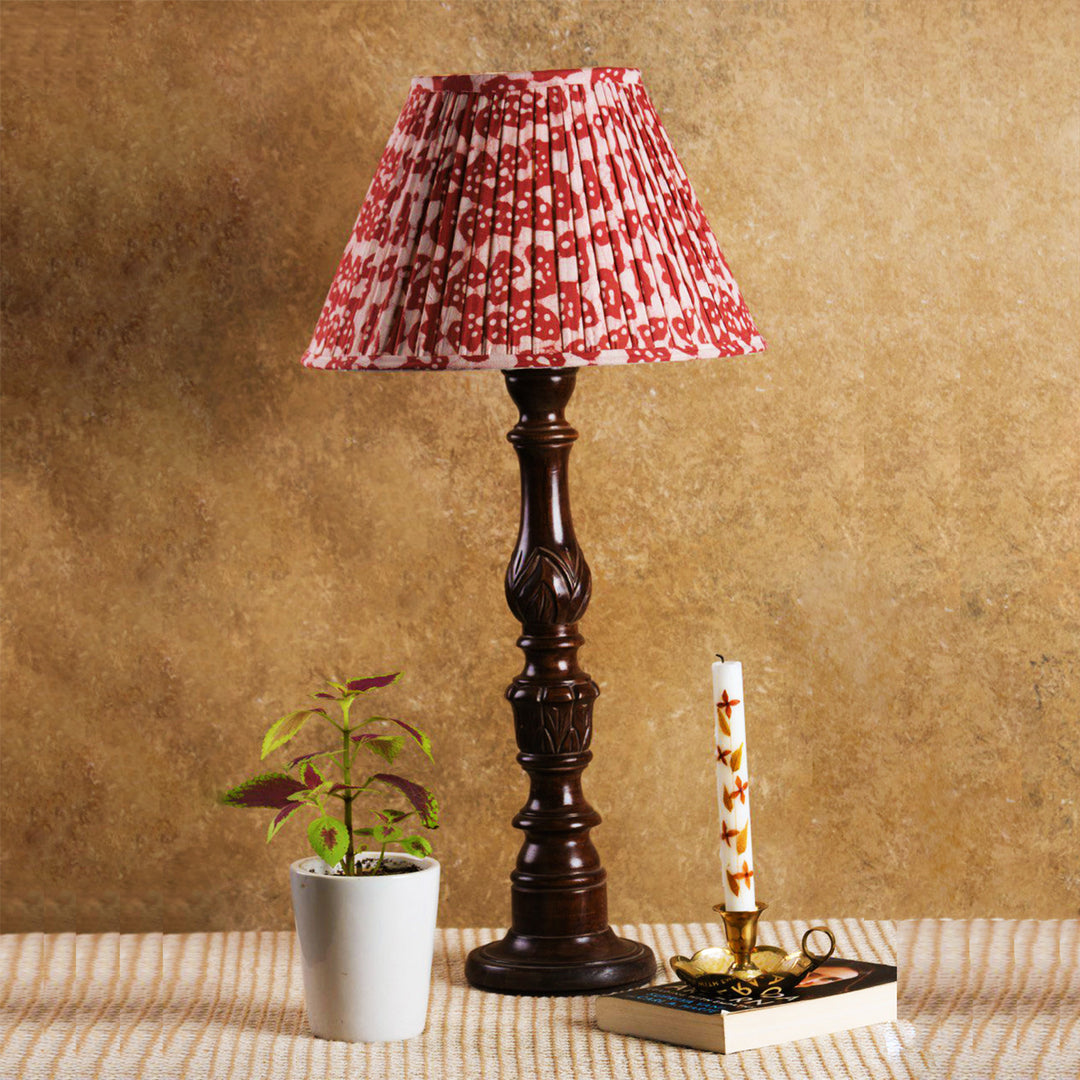 Batik Rose Dawn Pleated Lampshade
