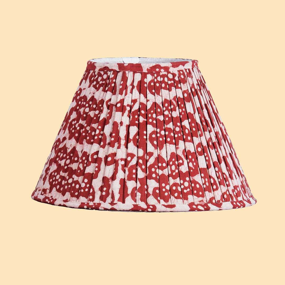 Batik Rose Dawn Pleated Lampshade