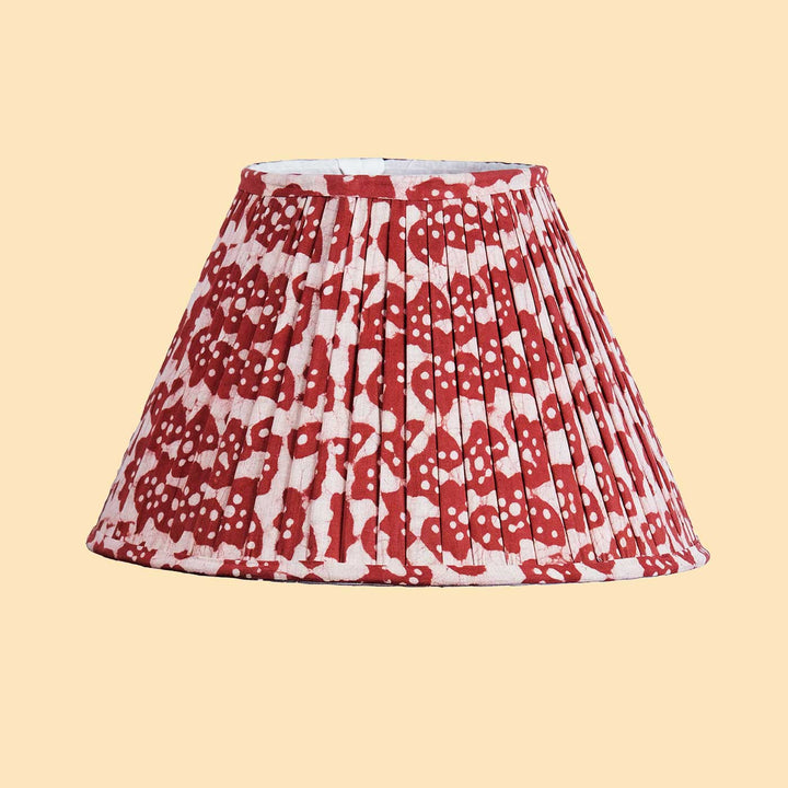 Batik Rose Dawn Pleated Lampshade