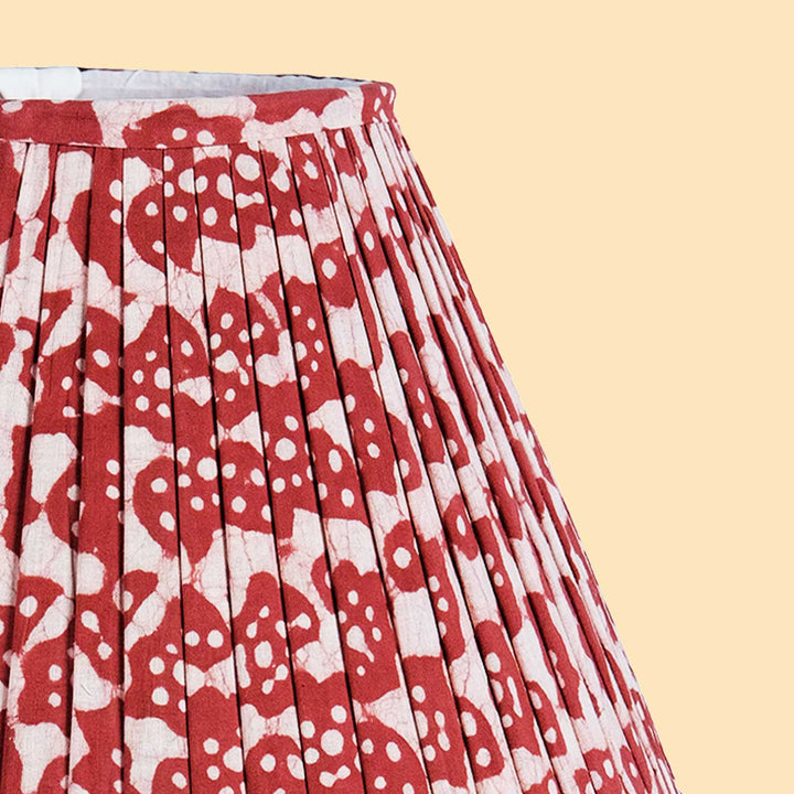 Batik Rose Dawn Pleated Lampshade