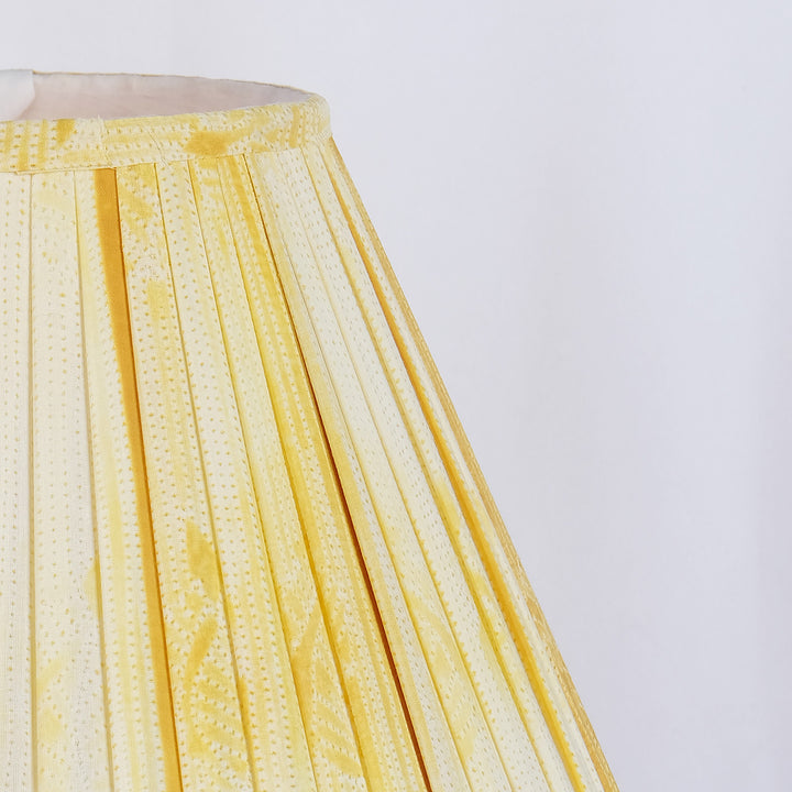 Japanese Shibori Tie-Dye Pleated Fabric Lampshade