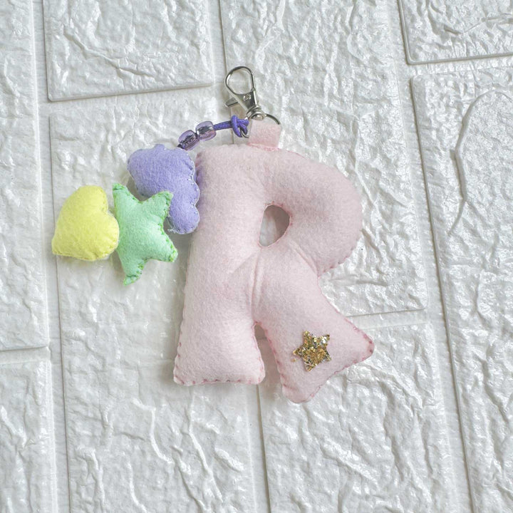 Personalized Initials Felt Keychain & Cup