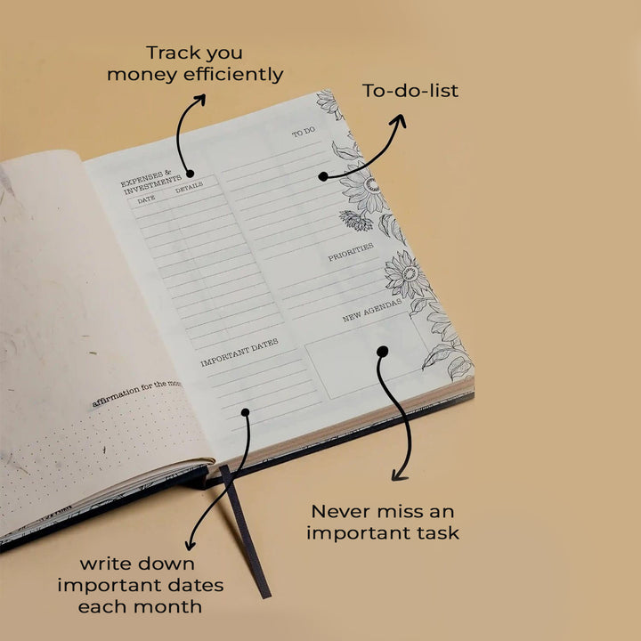 2025 Sustainable Handmade Annual Planner | 160 Pages, 7.5 x 9.5 inches