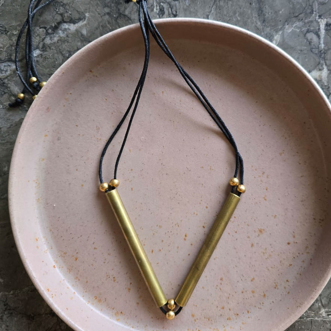Handmade Isla Design Brass Necklace