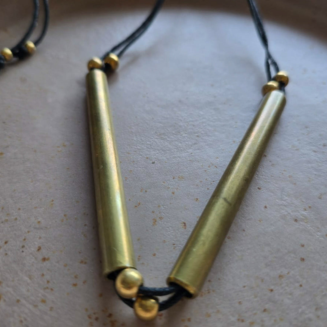 Handmade Isla Design Brass Necklace