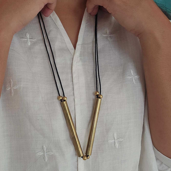 Handmade Isla Design Brass Necklace