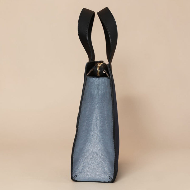 Personalized Blue Little Monica Leather Handbag