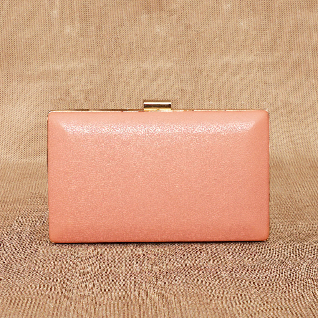 Personalized Pink Brick Leather Clutch