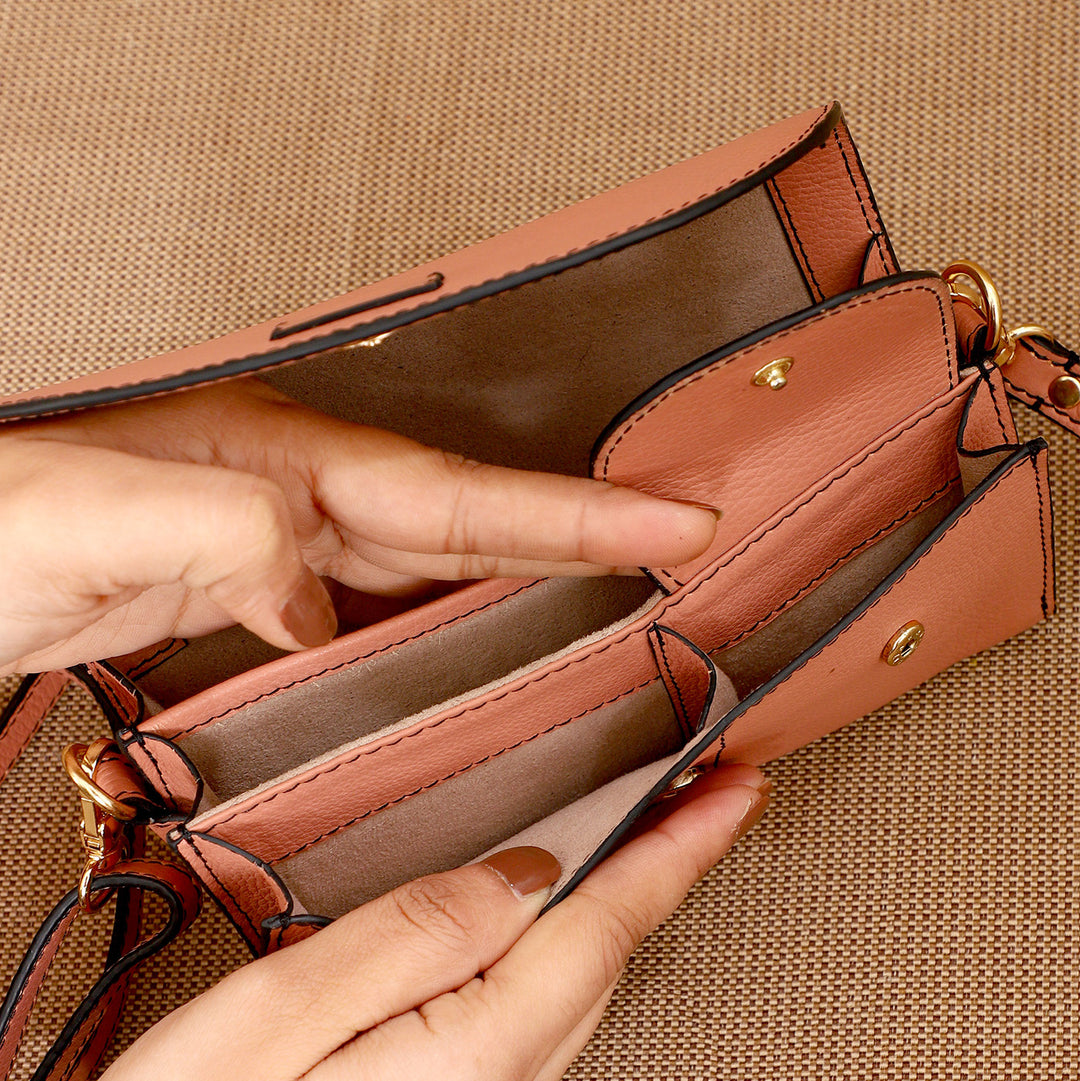 Personalized Pink Becky Leather Wallet