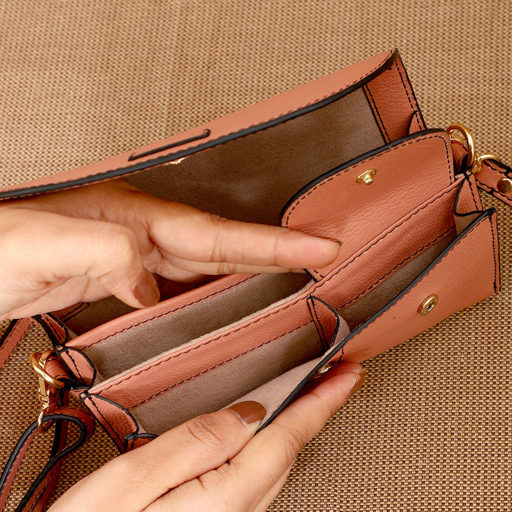 Personalized Pink Becky Leather Wallet