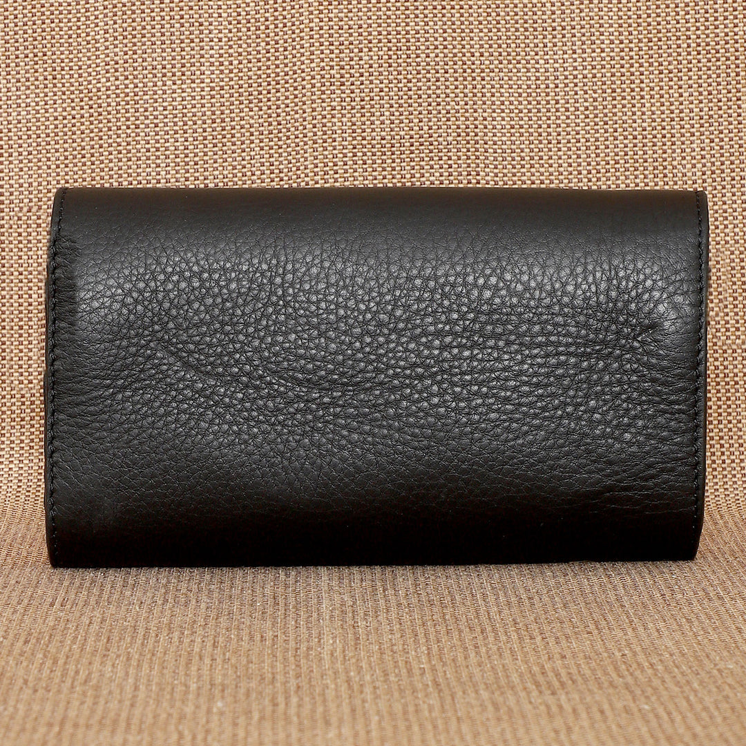 Personalized Black Becky Leather Wallet
