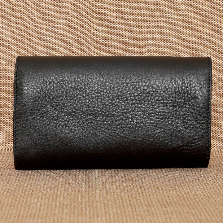 Personalized Black Becky Leather Wallet
