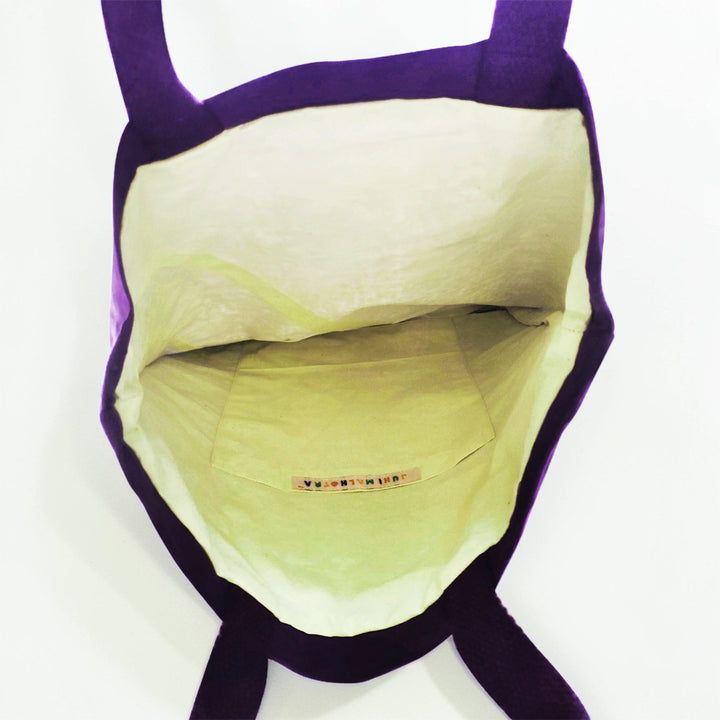 Hand-Embroidered Dori Work Gulabo Tote Bag