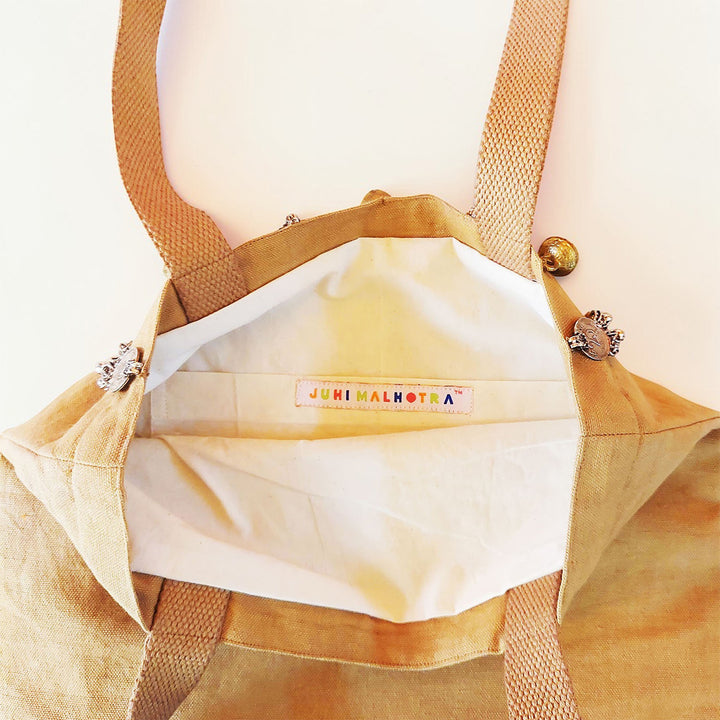 Hand-Embroidered Dori Work Jadugar Tote Bag