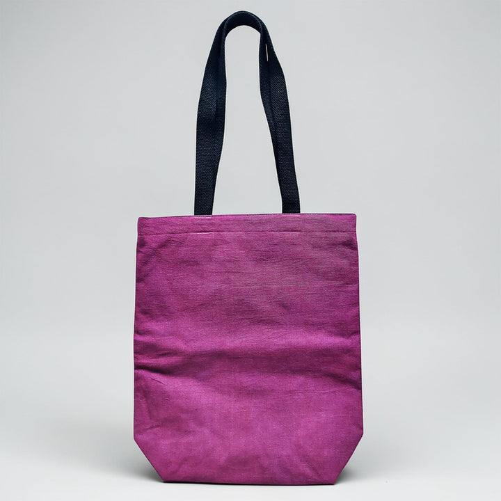 Hand-Embroidered Dori Work Coffee Time Tote Bag
