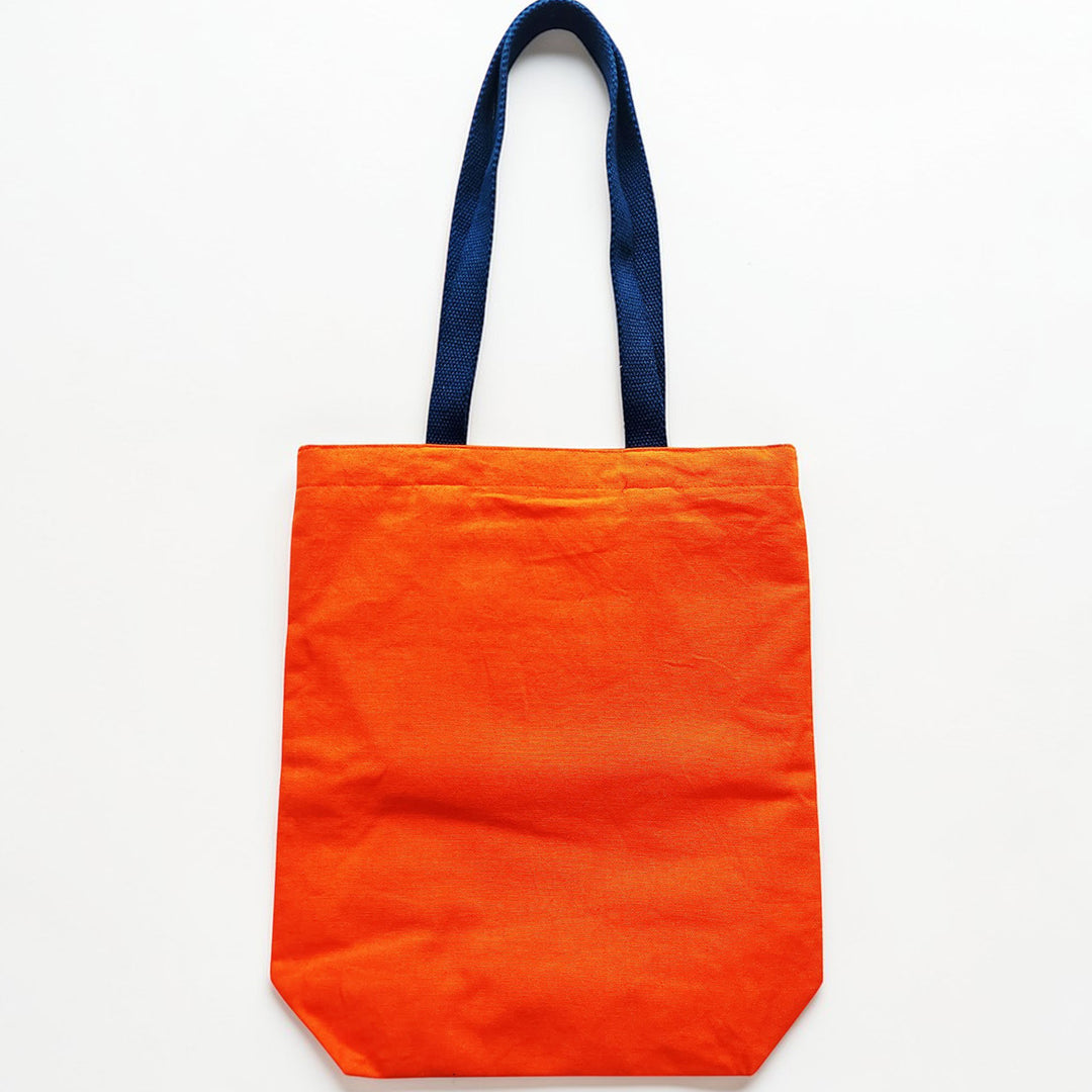 Hand-Embroidered Dori Work Summer Frida Tote Bag