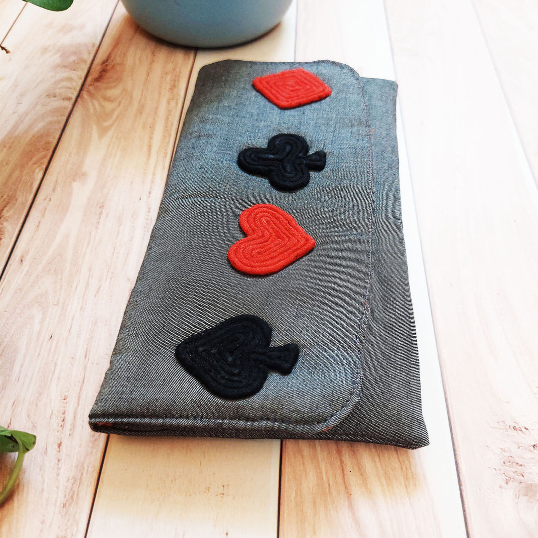 Handmade Dori Work Playing Card Eyewear Case