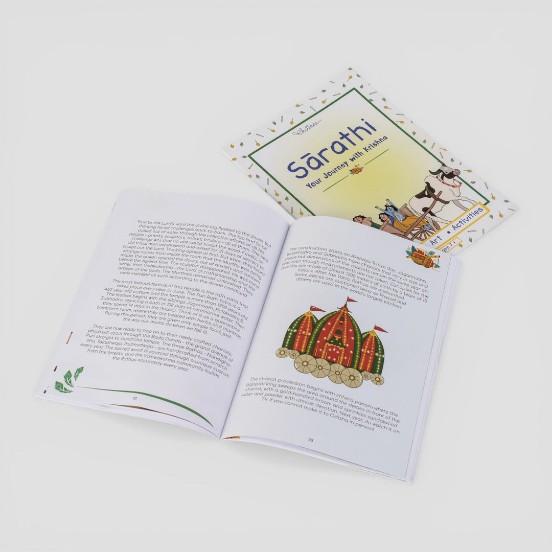 Sarathi | Krishna Activity Book for Kids | Stories, Puzzles & Learning | 7+ Years