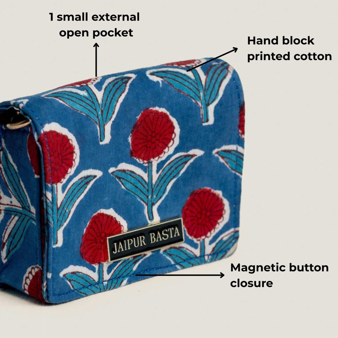 Mayur Jugni Hand Block Printed Sling Bag