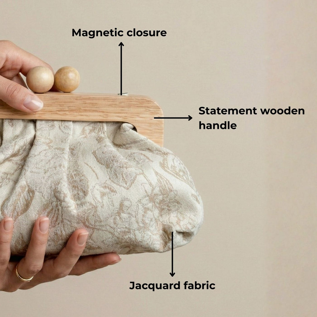 Bagh Jacquard Dome Clutch