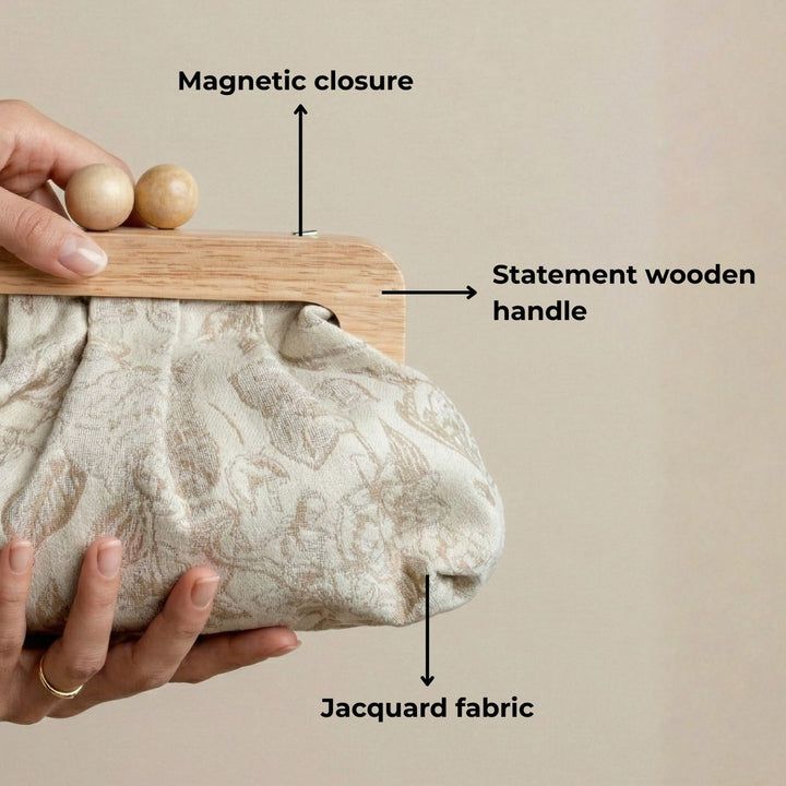 Bagh Jacquard Dome Clutch