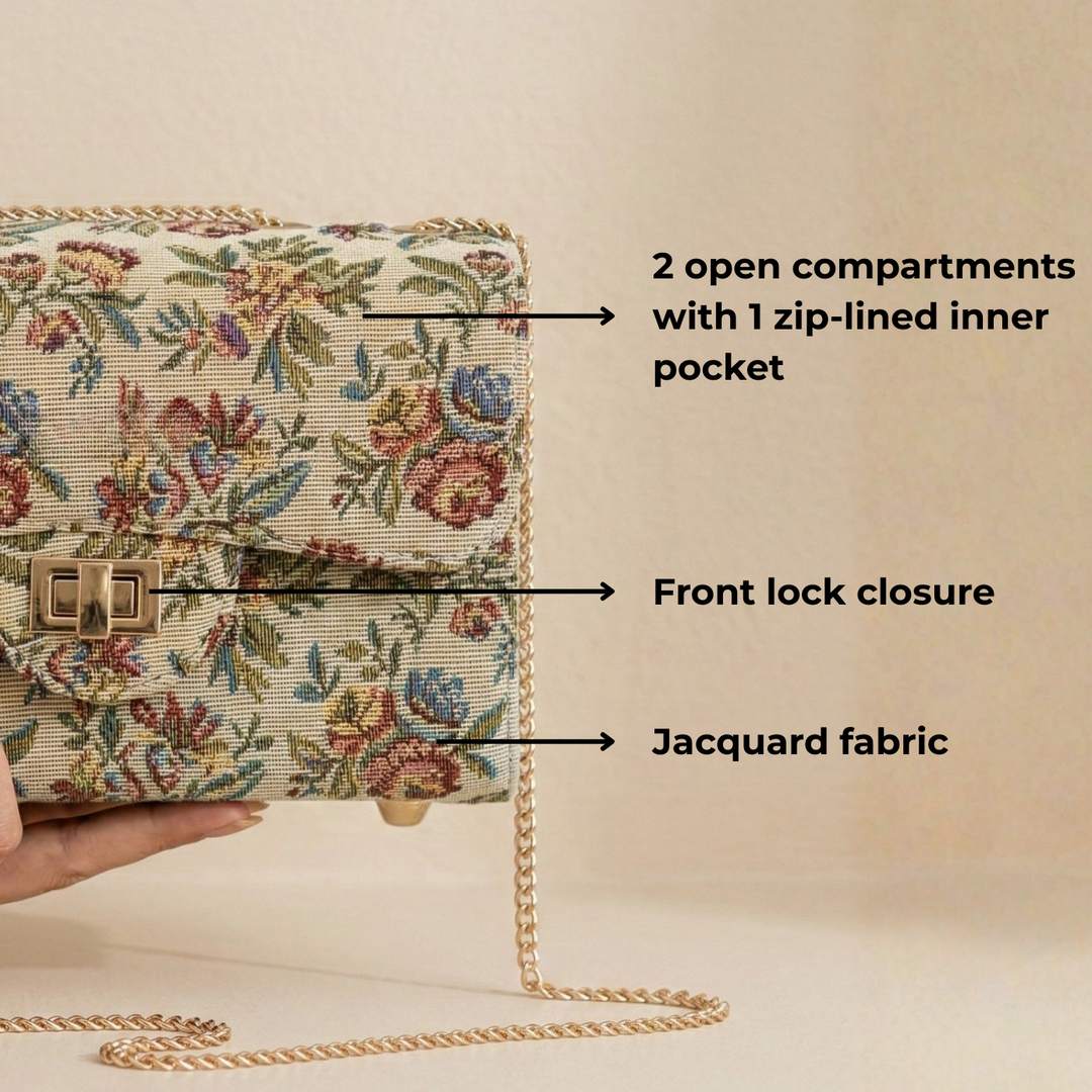Ranibagh Jacquard Satchel Bag