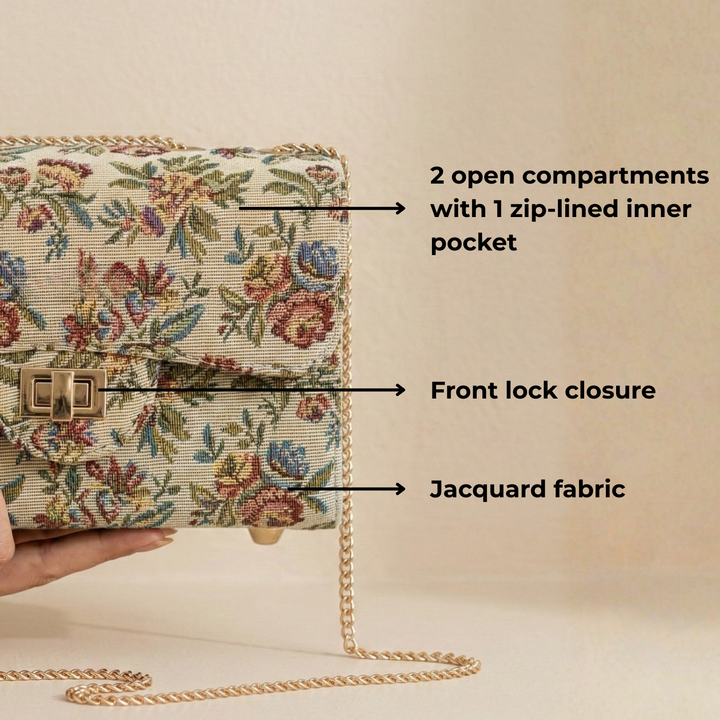 Ranibagh Jacquard Satchel Bag