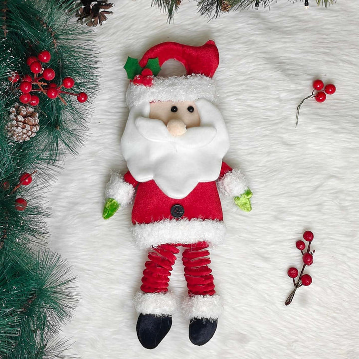 Handmade Jingle Jolly Santa Plush Door Hanging