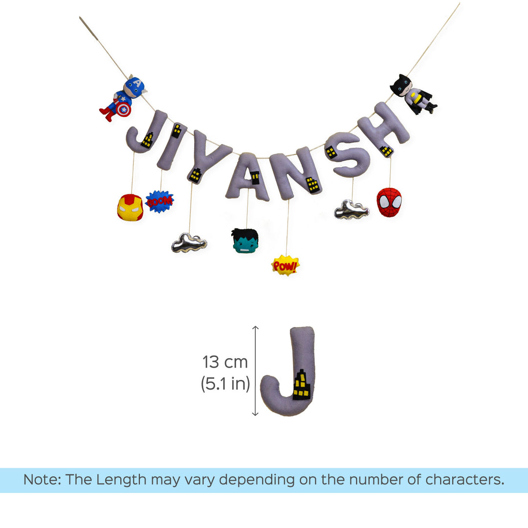 Handcrafted Personalized Themed Bunting For Kids - Superhero
