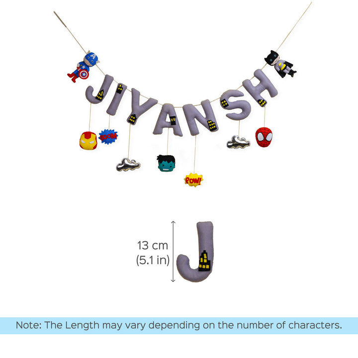 Handcrafted Personalized Themed Bunting For Kids - Superhero