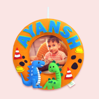 Personalized Kid's Theme Felt Photo Nameplate