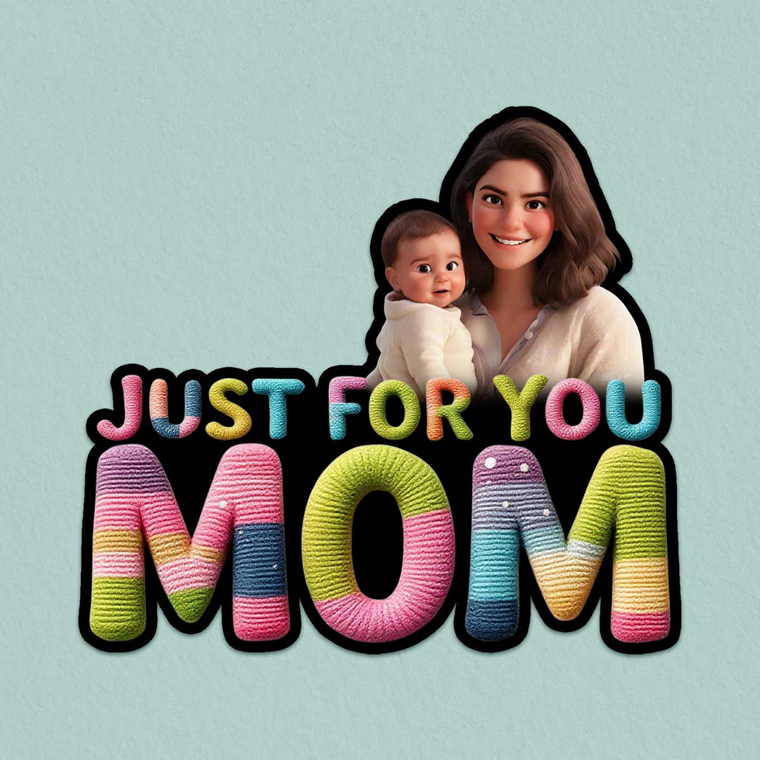 Photo Personalized "Just For You Mom" Acrylic Fridge Magnet