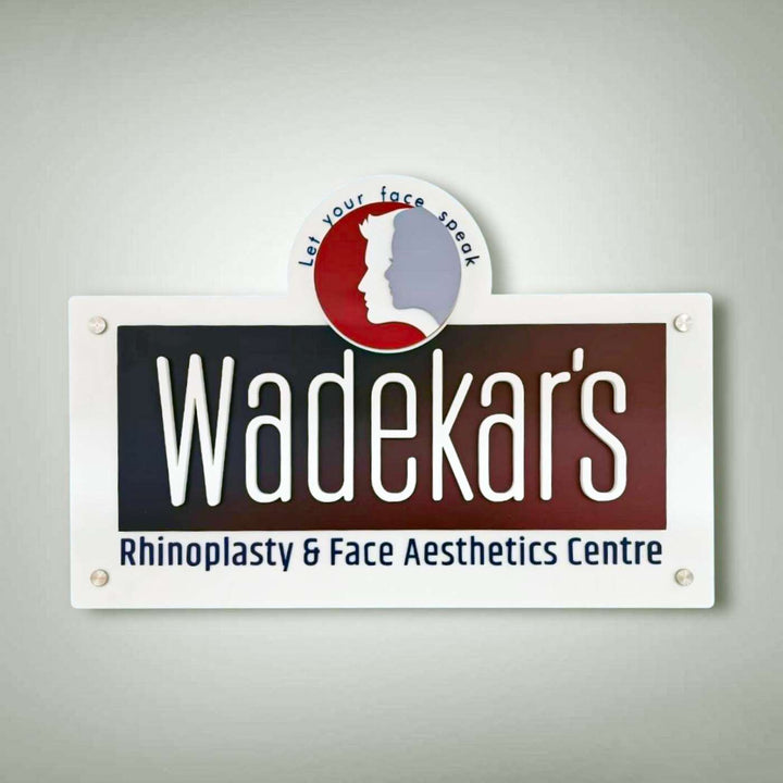 Personalized Acrylic Office Name Plate With Logo
