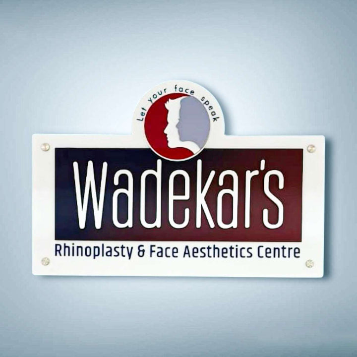Personalized Acrylic Office Name Plate With Logo