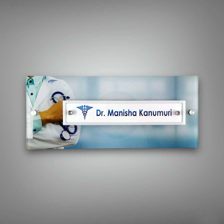Personalized Printed Acrylic Name Plate For Doctors