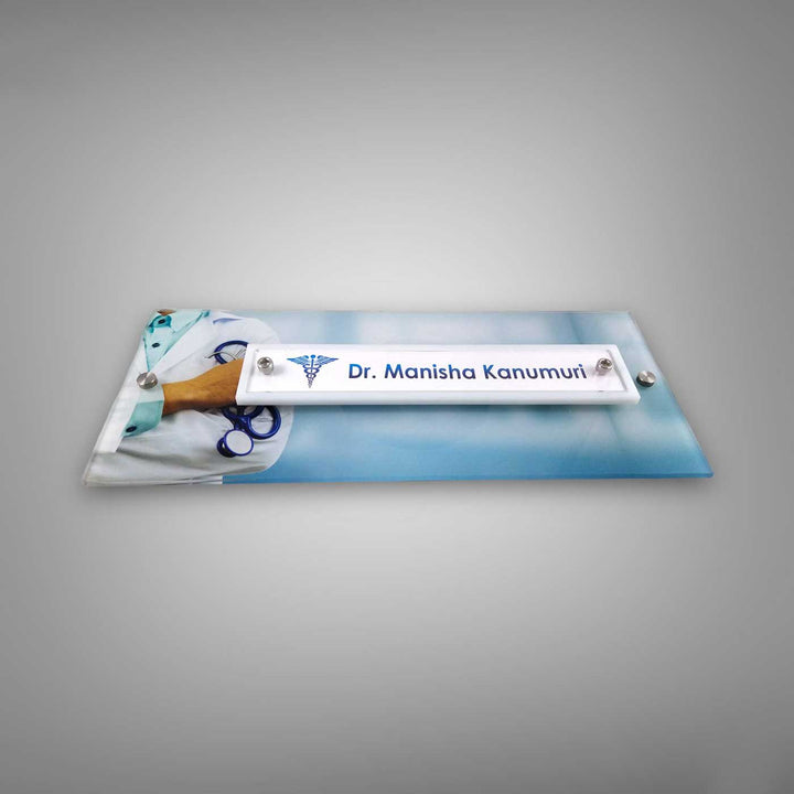 Personalized Printed Acrylic Name Plate For Doctors