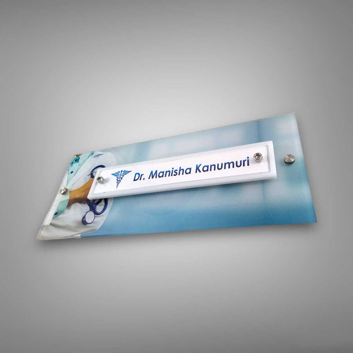 Personalized Printed Acrylic Name Plate For Doctors