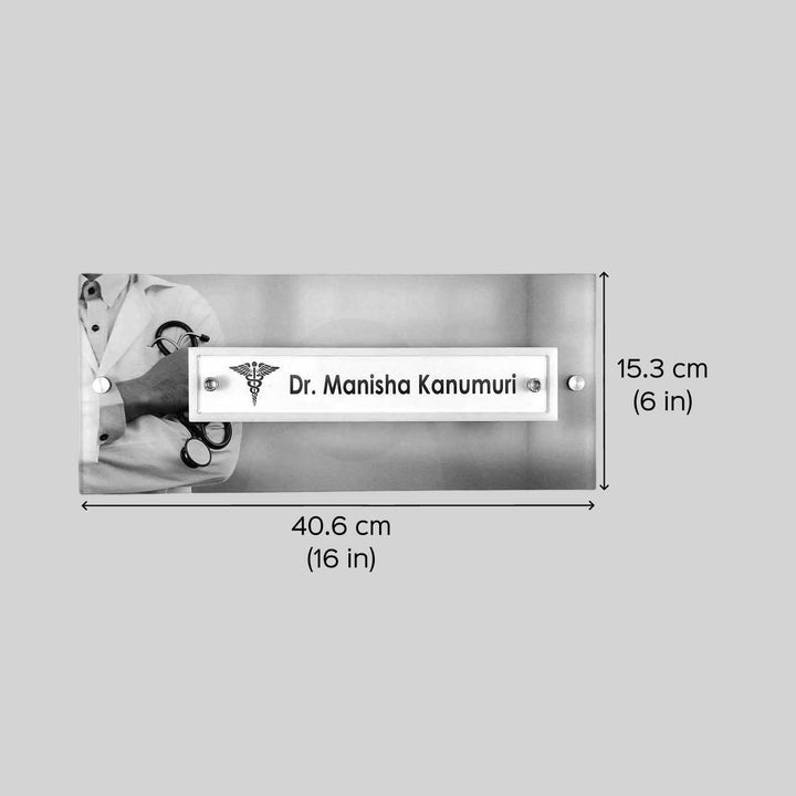 Personalized Printed Acrylic Name Plate For Doctors