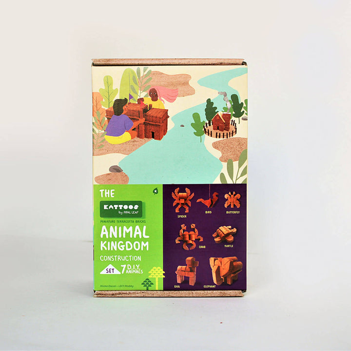 Terracotta Bricks DIY Construction Set | 7 Animals