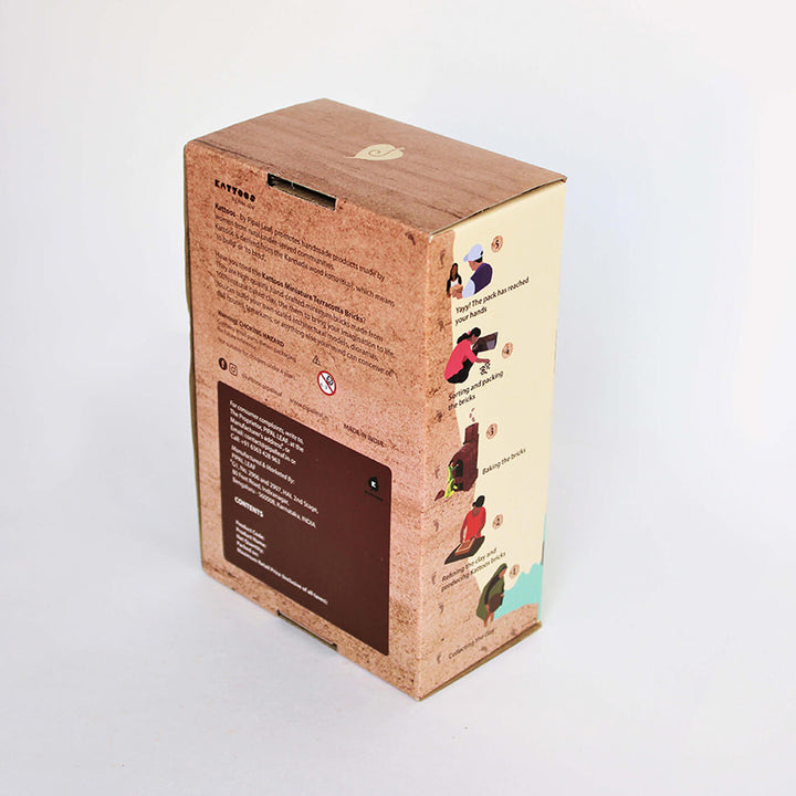 Terracotta Bricks Deluxe DIY Construction Kit Gift Pack | 276 Assorted Bricks