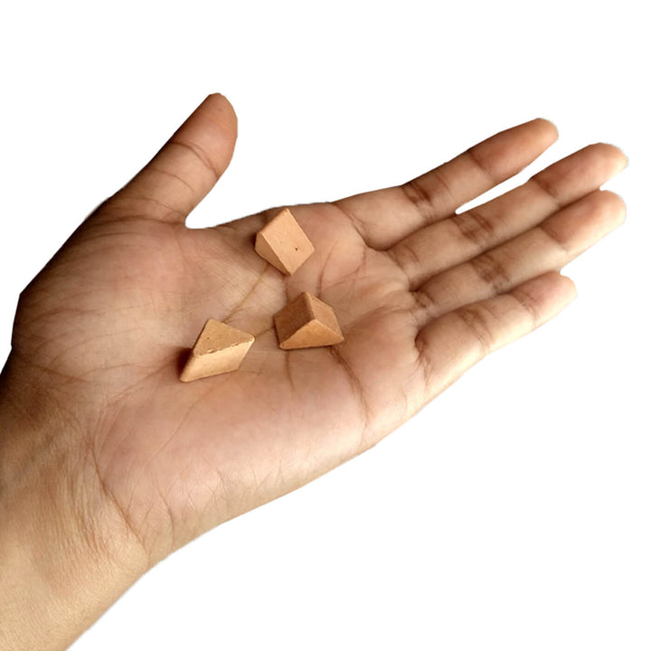 Terracotta Bricks DIY Construction Kit | 440 Mini Triangle Bricks