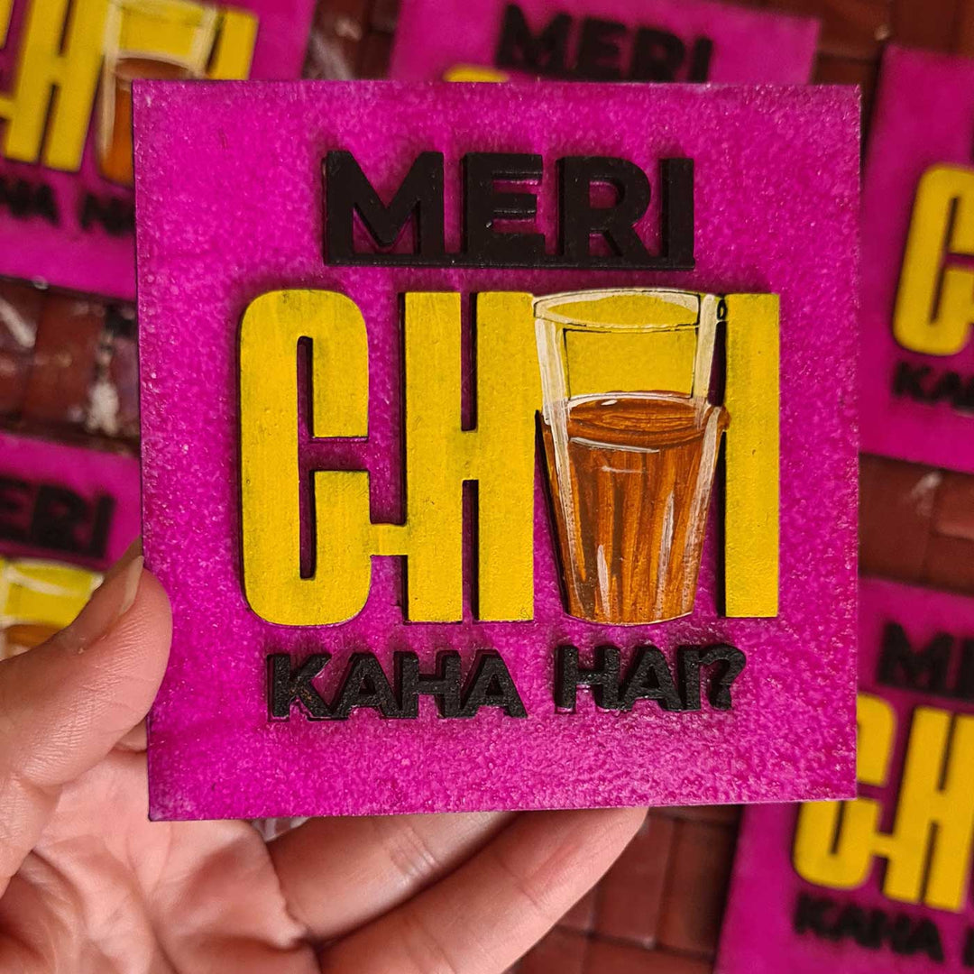Handcrafted MDF Chai Magnet
