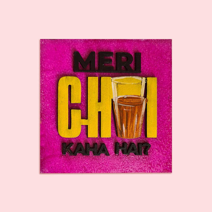 Handcrafted MDF Chai Magnet