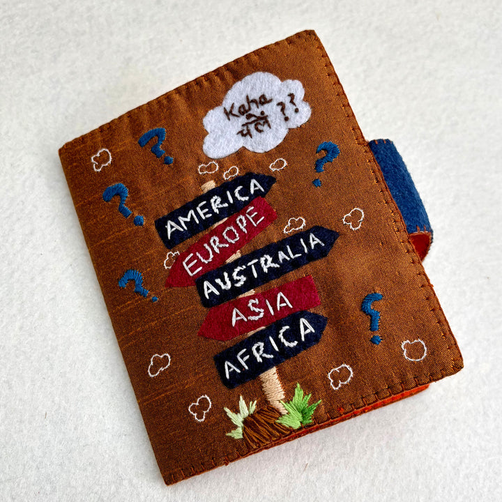 Handmade Kaha Chale?? Passport Holder | Copper