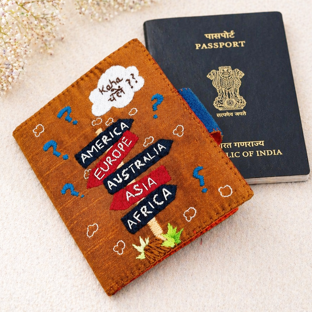 Handmade Kaha Chale?? Passport Holder