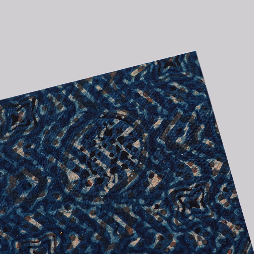 Handcrafted Ajrakh Printed Hardbound Diary | 100 Pages, A5 - Zwende