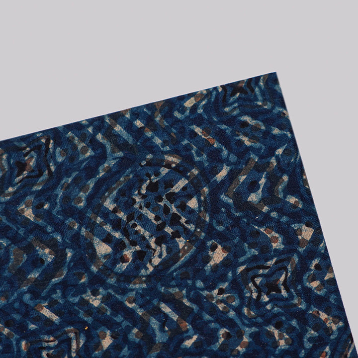 Handcrafted Ajrakh Printed Hardbound Diary | 100 Pages, A5 - Zwende