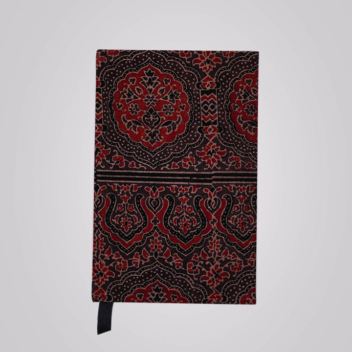 Handcrafted Ajrakh Printed Hardbound Diary | 100 Pages, A5 - Zwende
