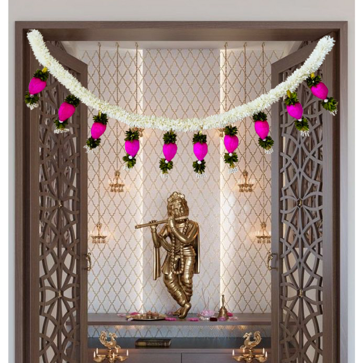 Handmade Lotus Bud & Jasmine Toran