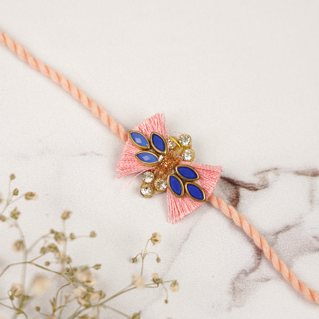 Handmade Embellished Tassel Rakhi For Brother
